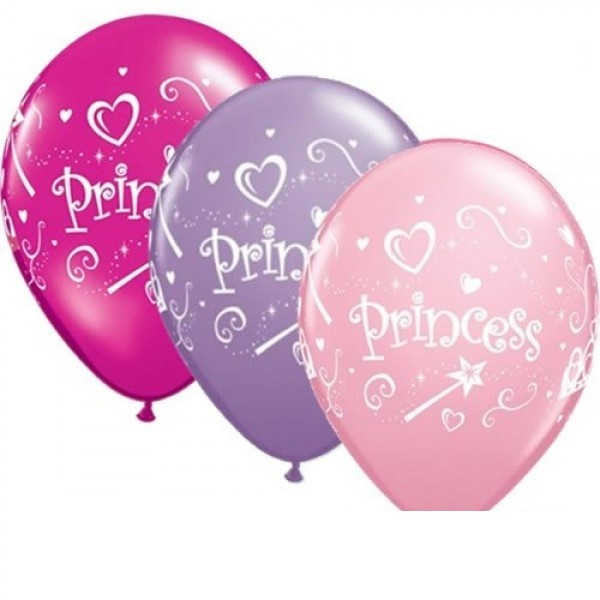 Prinzessin Mix Princess 27,5cm 11" Latex Luftballons Qualatex