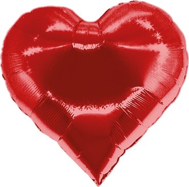 Casino Heart Red Folienballon - 76cm