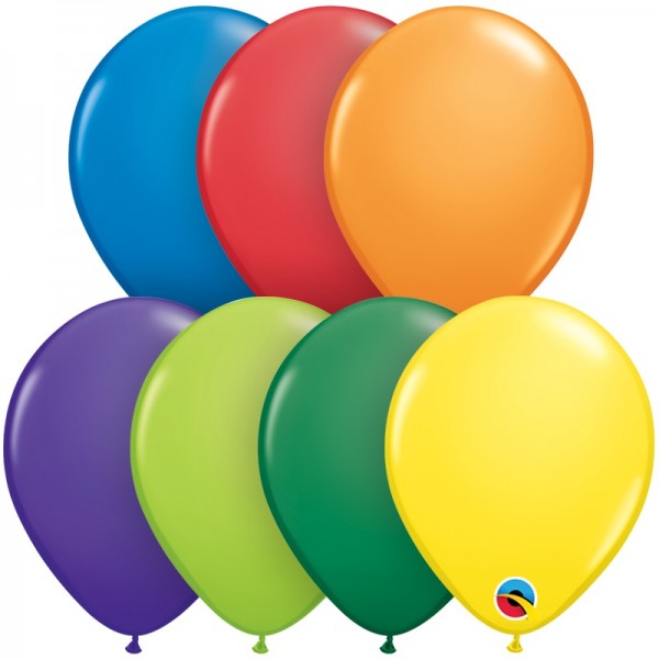 Qualatex Assortment Carnival bunte Mischung 12,5cm 5" Latex Luftballons