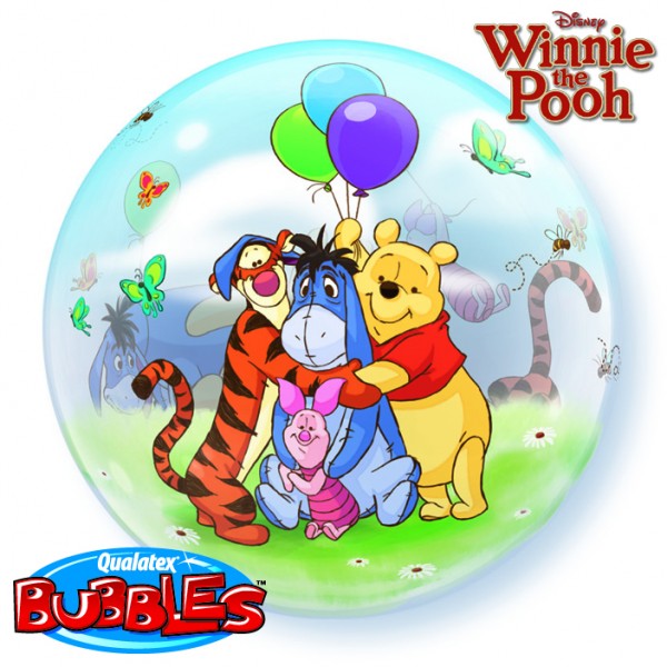 Qualatex Bubble Winnie the Pooh 22" 56cm Luftballon