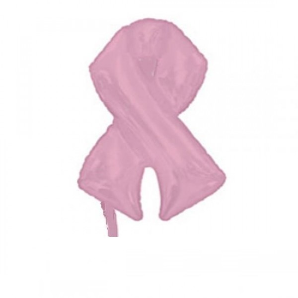 Mini Folienballon Pink Ribbon Rosa Schleife Brustkrebs 35cm