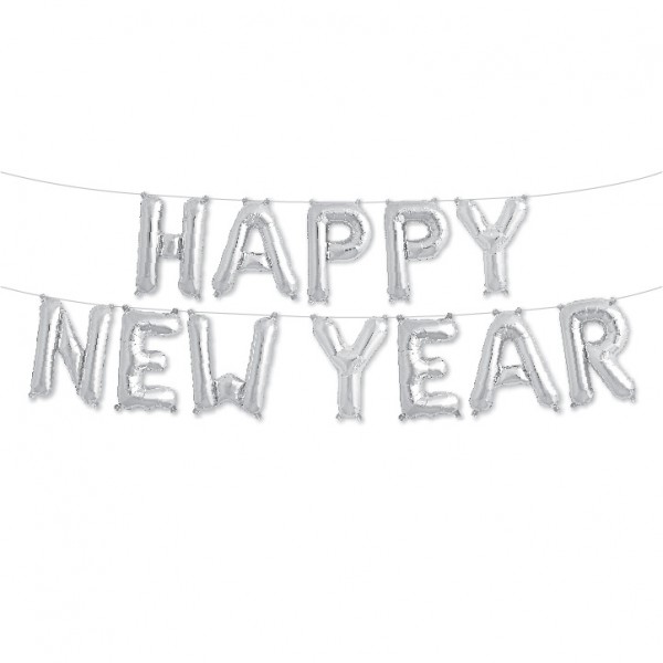 Happy New Year Buchstaben Set Folienballon