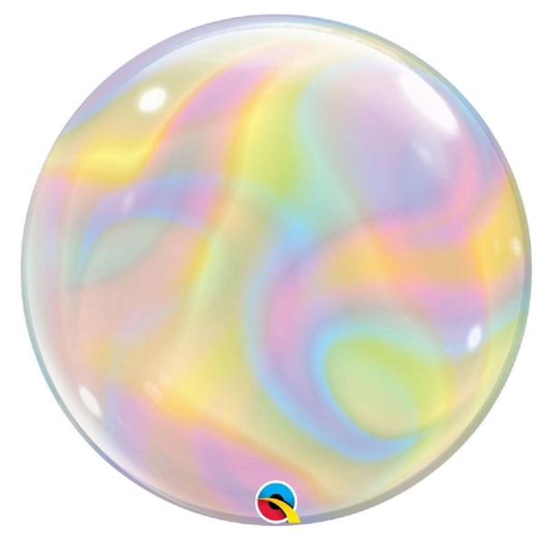 Qualatex Bubble Iridescent Swirls 56cm 22 Inch