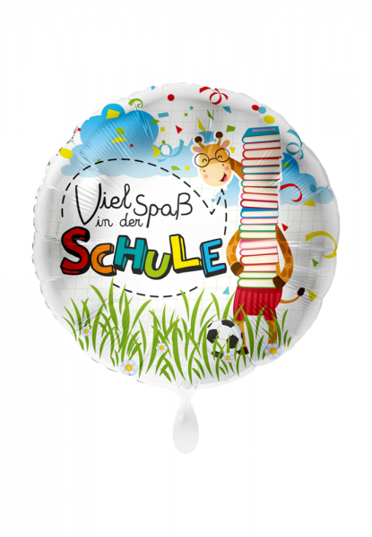 Schulanfang - Viel Spaß In Der Schule (Giraffe) Folienballon 28in / 71cm