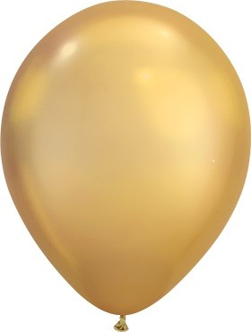 Qualatex Chrome Gold 18cm 7" Latex Luftballons