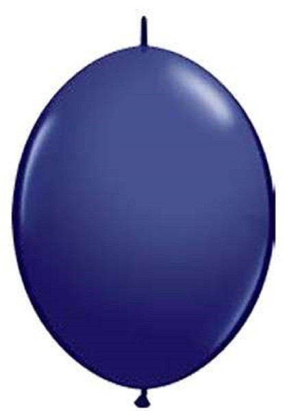 QuickLink Fashion Navy 15cm 6 Inch Latex Luftballons Qualatex Blau