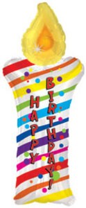 Happy Birthday Kerze Folienballon 78cm 31"