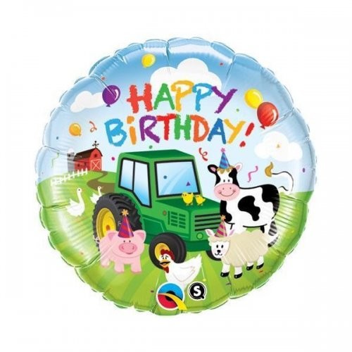 Happy Birthday Bauernhof Folienballon 45cm Geburtstag