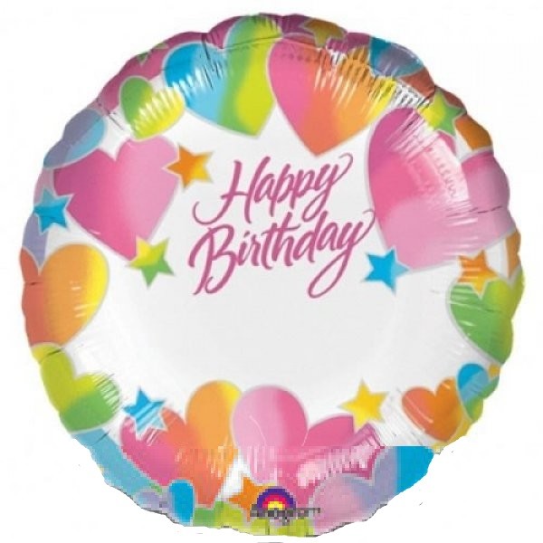 Happy Birthday zum beschriften Folienballon 45cm 18"