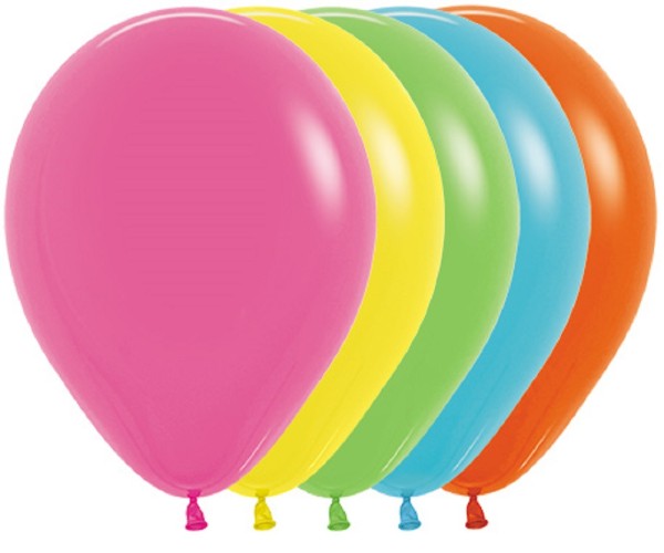 Sempertex 002 Tropical Assorted 30cm 12" Latex Luftballons