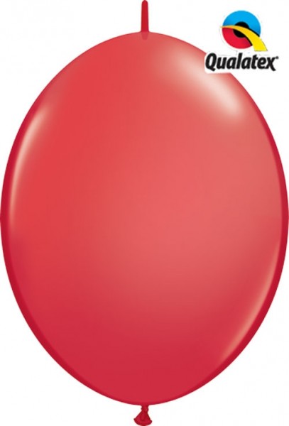 QuickLink Standard Red (Rot) 30cm 12" Latex Luftballons Qualatex