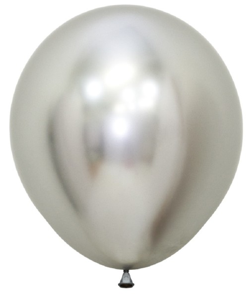 Sempertex 981 Reflex Silver Silber 45cm 18" Latex Luftballons