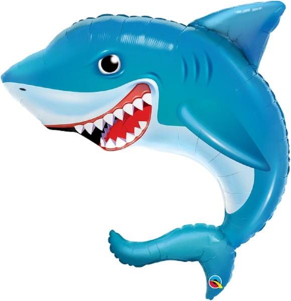 Smiling Shark Lachender Hai Folienballon 91cm 36 Inch