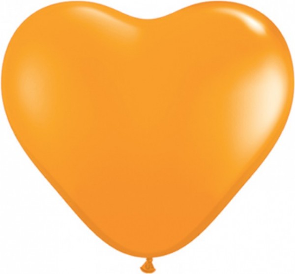 Rifco Herz Orange 27,5cm 11" Latex Luftballons