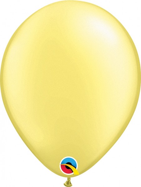 Qualatex Pearl Lemon Chiffon (Gelb) 27,5cm 11" Latex Luftballons
