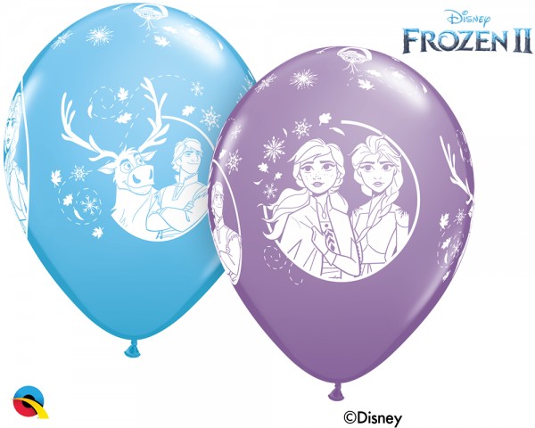 Frozen 2 Special Sortiment Die Eiskönigin Disney 27,5cm 11" Qualatex Latex Luftballons