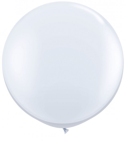 Qualatex Standard White (Weiß) 90cm 36" Latex Riesenluftballons