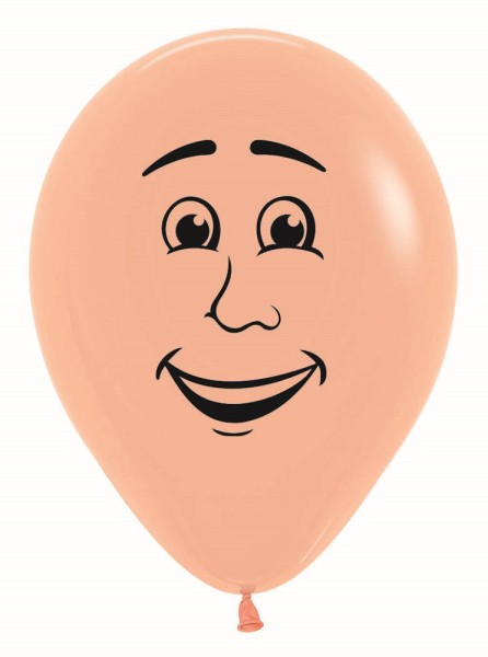 Gesicht Mann Face Man 060 Fashion Peach Blush 30cm 12" Latex Luftballons Sempertex