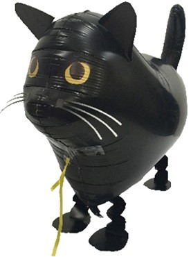 Black Cat Katze Airwalker Ballon - 57cm 22"