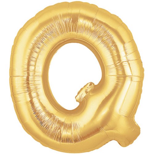 Buchstaben Q Gold Folienballon - 101cm 40''