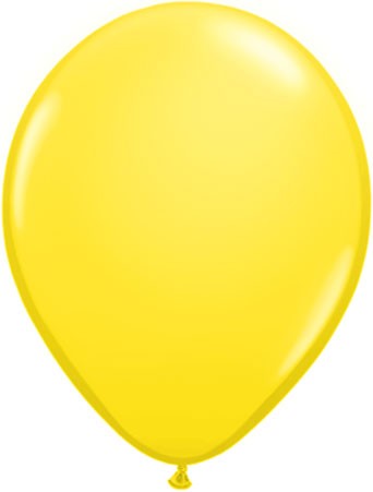 Qualatex Standard Yellow (Gelb) 27,5cm 11" Latex Luftballons