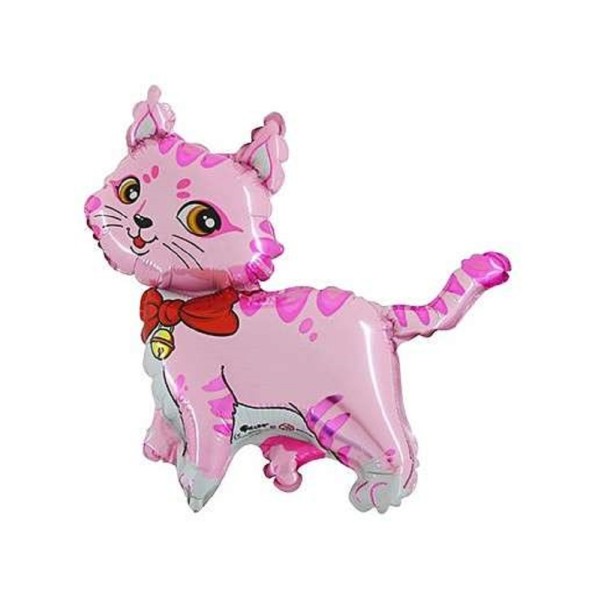 Cat Pink rosa Katze Folienballon 90 cm 36''