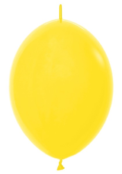Link o Loon 020 Fashion Yellow (Gelb) 30cm 12" Latex Luftballons Sempertex