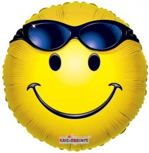 Smiley mit Sonnenbrille 45cm 18"