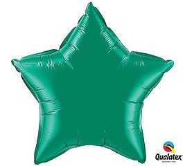 Stern Emerald Green Folienballon Smaragdgrün - 50cm - Qualatex