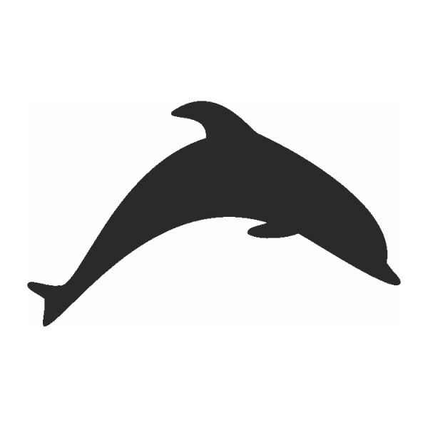 Selbstklebe Schablone Delphin Eulenspiegel