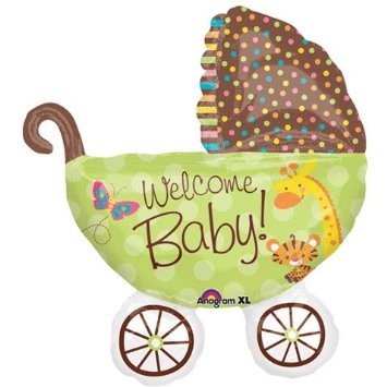 Kinderwagen Welcome Baby Folienballon 79cm 31"