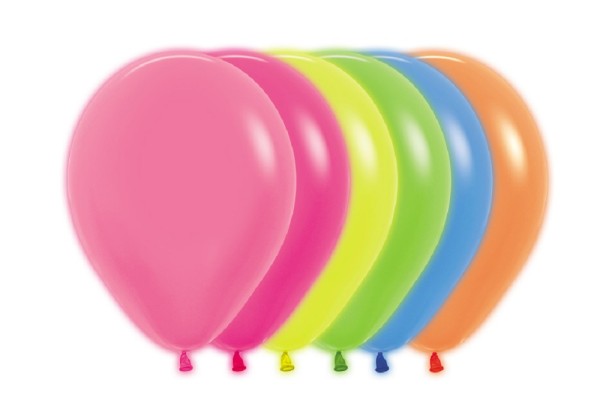 Sempertex 200 Neon Assortment 12,5cm 5" Latex Luftballons