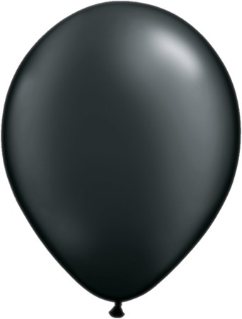 Qualatex Pearl Onyx Black (Schwarz) 12,5cm 5" Latex Luftballons
