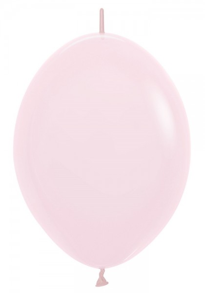 Link o Loon 609 Pastel Matte Pink (Rosa) 30cm 12" Latex Luftballons Sempertex