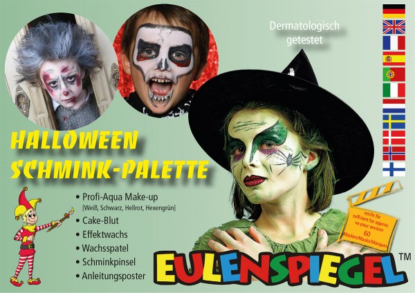 Eulenspiegel Schmink-Palette Halloween
