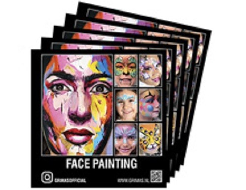 Grimas Heft Face Painting 13 verschiedene Gesichter 