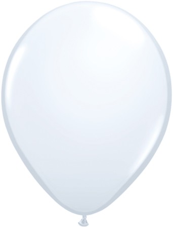 Qualatex Standard White (Weiß) 27,5cm 11" Latex Luftballons
