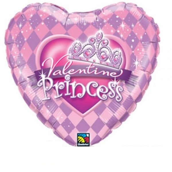 Valentine Princess Herz Folienballon 45cm 18"
