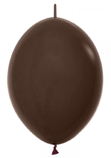 Link o Loon 076 Fashion Chocolate Brown (Braun) 15cm 6" Latex Luftballons Sempertex