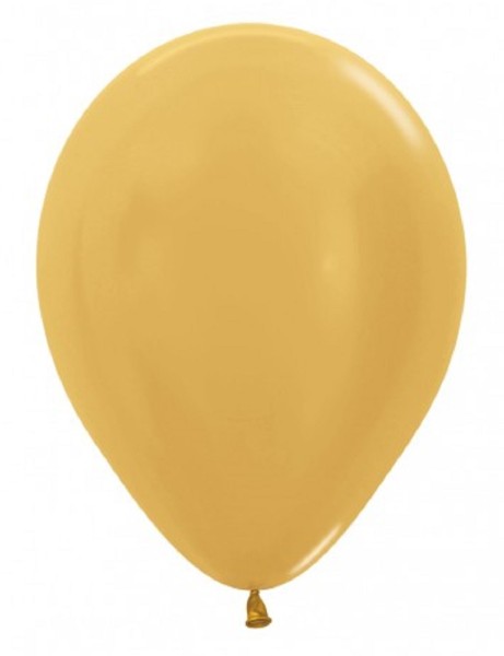 Sempertex 570 Metallic Gold 23cm 9 Inch Latex Luftballons