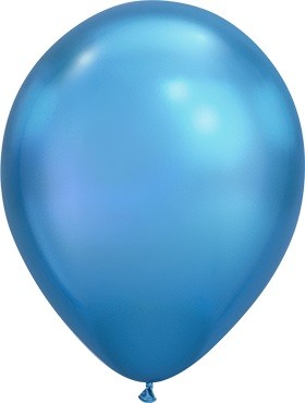 Qualatex Chrome Blue (Blau) 27,5cm 11" Latex Luftballons
