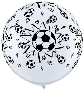 Fußball Soccer 90cm 36" Latex Riesenluftballons Qualatex